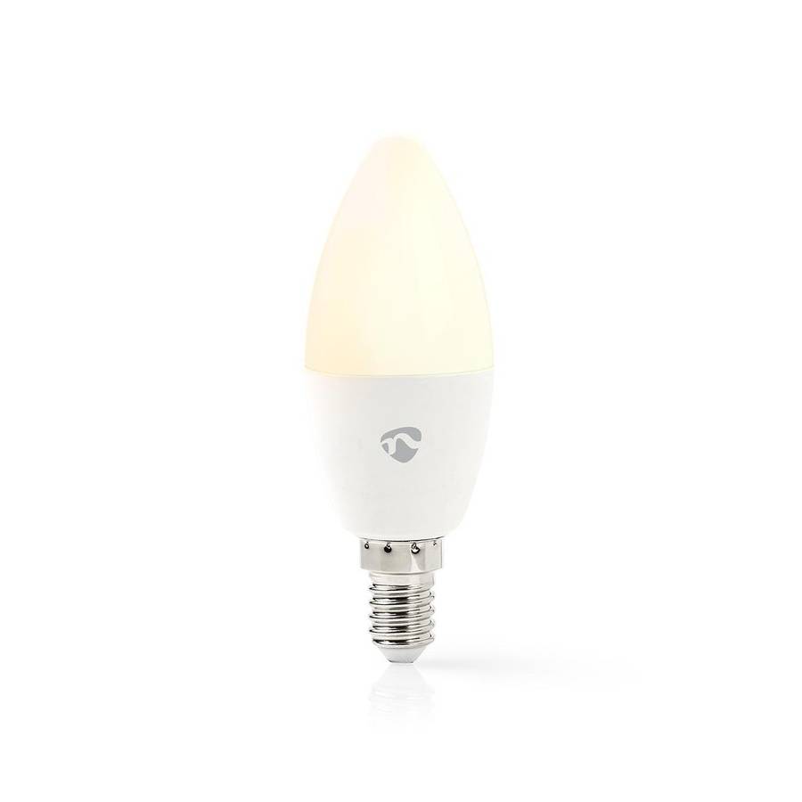 Ampoule connectée LED Nedis SmartLife E14 4.5W 350lm A+ blanc chaud et RGB  2700 K Android et iOS bougie WIFILC11WTE14